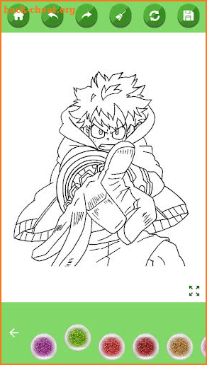 My hero academia coloring book screenshot