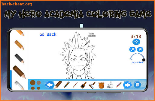 My Hero Academia Coloring Game screenshot