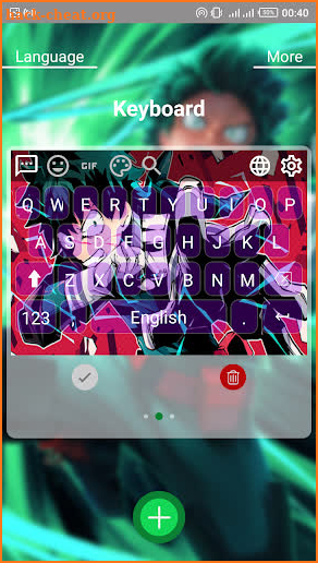 my hero academia keyboard theme screenshot