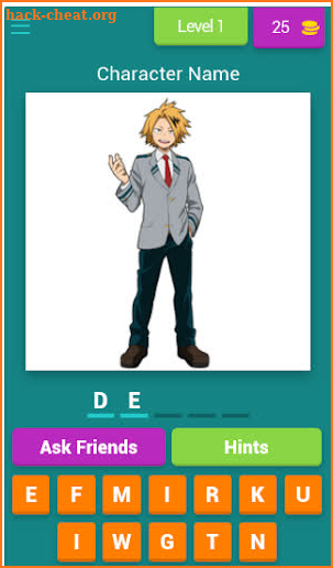 My Hero Academia Quiz Game screenshot