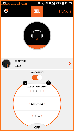 My JBL Headphones screenshot