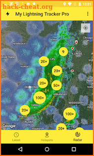 My Lightning Tracker Pro - Live Thunderstorm Map screenshot