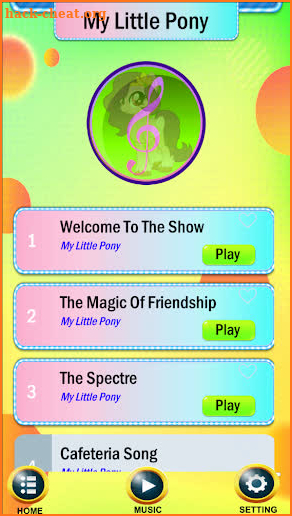 My Little Pony Piano Song screenshot