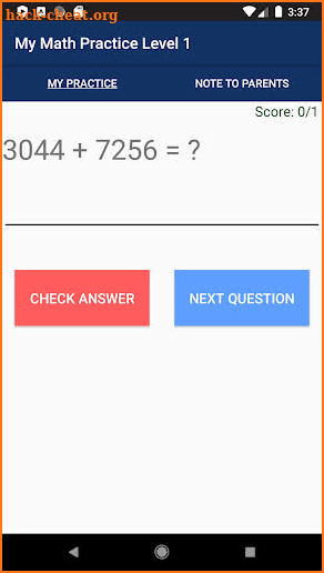 My Math Practice Level 1 screenshot