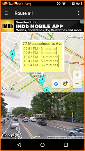 My MBTA Next Bus screenshot