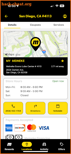 My Meineke screenshot