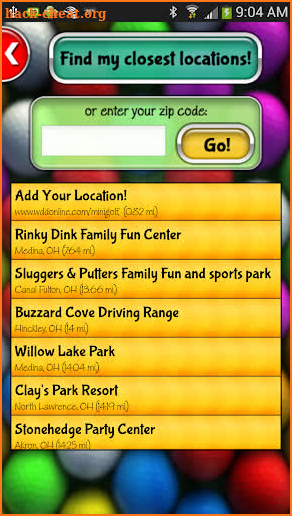 My Mini Golf Scorecard screenshot