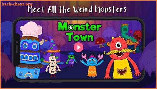 My Monster Town - Playhouse Games for Kids screenshot