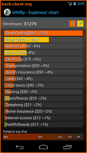 My Monthly Budget Plus screenshot