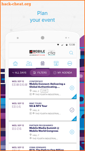 My MWC Americas Event App screenshot