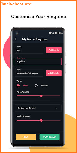 My name ringtones music screenshot