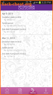 My Ovulation Calculator screenshot