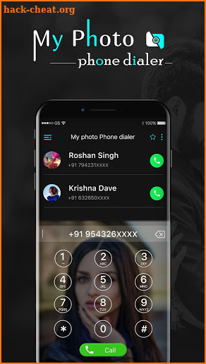 My Photo Phone Dialer: Caller screen screenshot