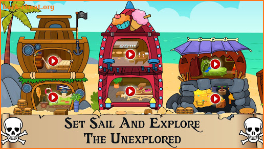 My Pirate Town - Sea Treasure Island Quest Games screenshot