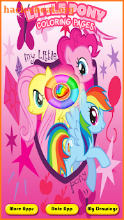 my pony coloring little rainbow fans screenshot