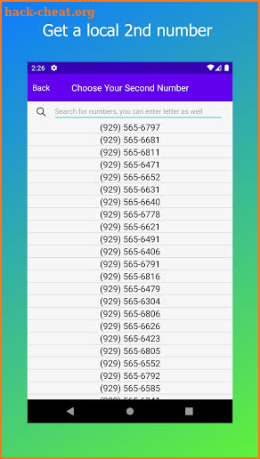 My Second Line: Free Phone Number for Text & Call screenshot