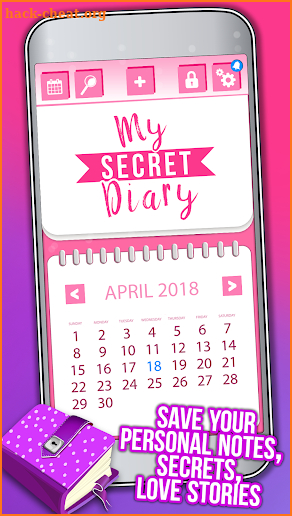 My Secret Diary With Lock - Personal Journal App screenshot