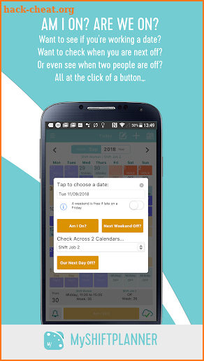My Shift Planner - Personal Shift Work Calendar screenshot