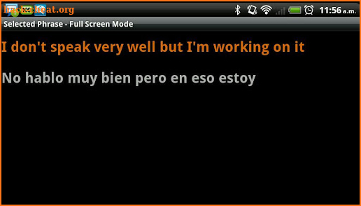 My Spanish Phrasebook screenshot