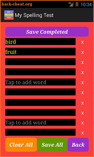 My Spelling Test screenshot