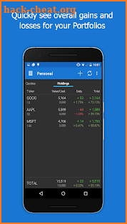 My Stocks Portfolio & Widget with Cryptocurrency screenshot