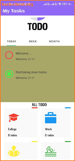 My Tasks: to do list screenshot