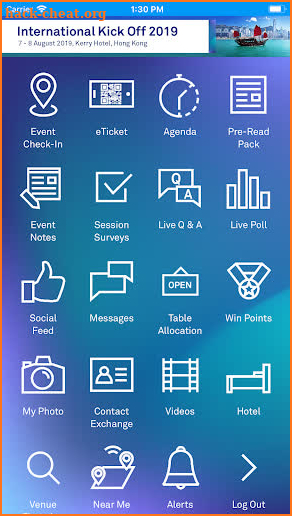 My Telstra Events screenshot