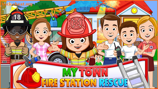 My Town : Fireman & Fire Station Story Game screenshot