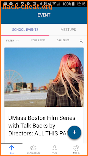 My UMass Boston screenshot