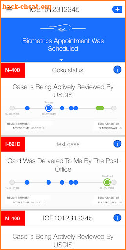 My USCIS Utility - A Better Case Tracker App screenshot