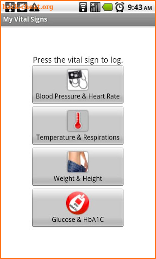 My Vital Signs screenshot