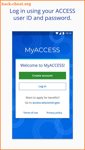 MyACCESS Wisconsin screenshot