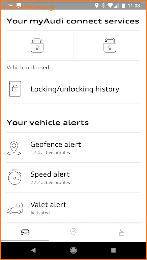 myAudi screenshot