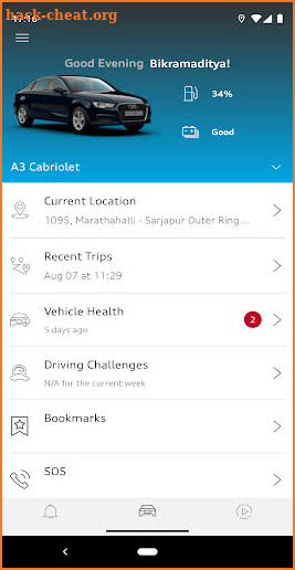 myAudi Connect screenshot