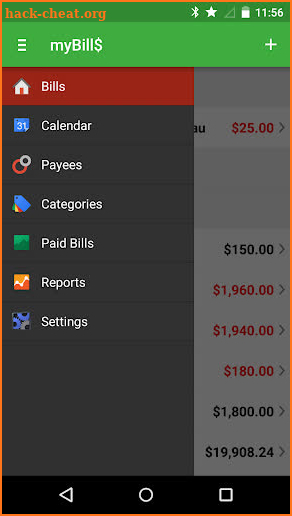 myBill$ screenshot