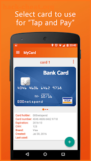 MyCard lite screenshot