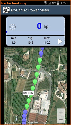 MyCarPro Horse Power Meter screenshot