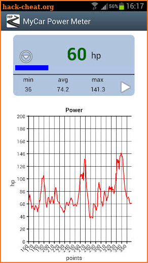 MyCarPro Horse Power Meter screenshot