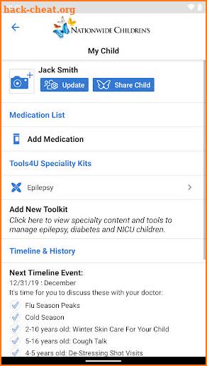 myChildren's screenshot