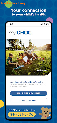 MyCHOC screenshot