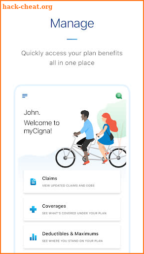 myCigna screenshot