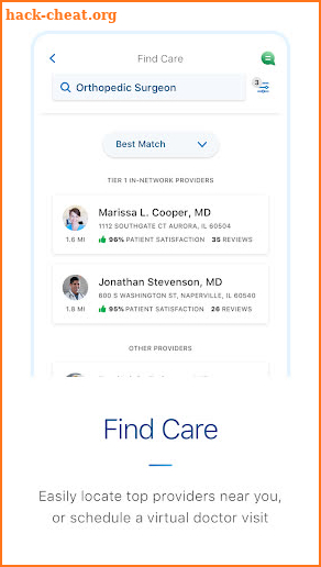 myCigna screenshot