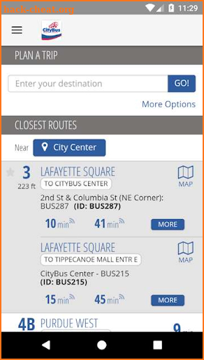 MyCityBus screenshot