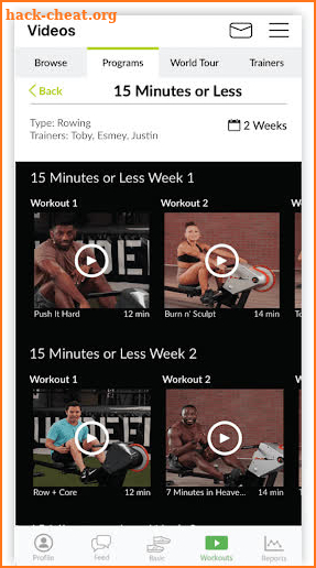 myCloudFitness screenshot