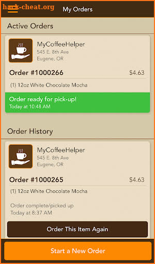 MyCoffeeHelper screenshot