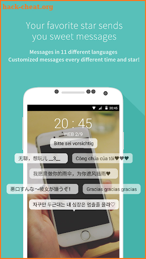 Mydol- Lockscreen, Virtual chat, Chat bot screenshot