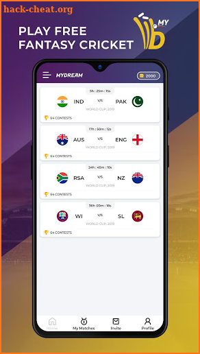 MyDream - Free Fantasy Cricket screenshot