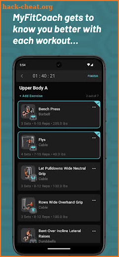 MyFitCoach Gym Workout Planner screenshot