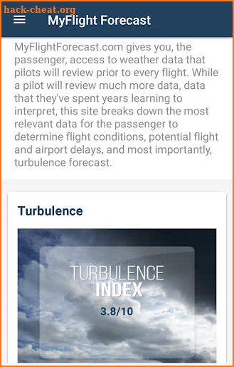 MyFlight Forecast screenshot
