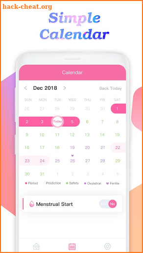 MyFLO Period Calendar Tracker screenshot